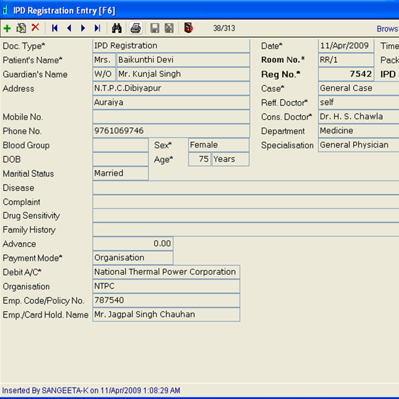 TPA Patient Registration