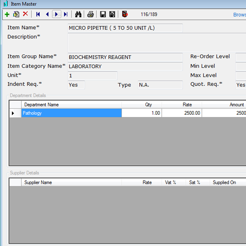 Hospital Inventory Management System