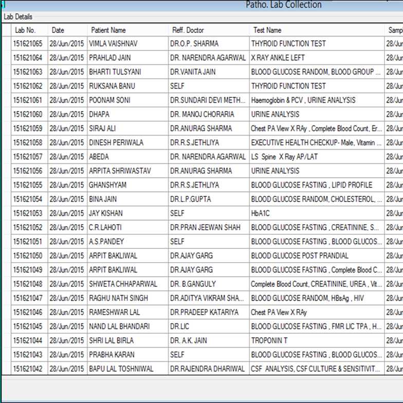 Pathology Lab Collection